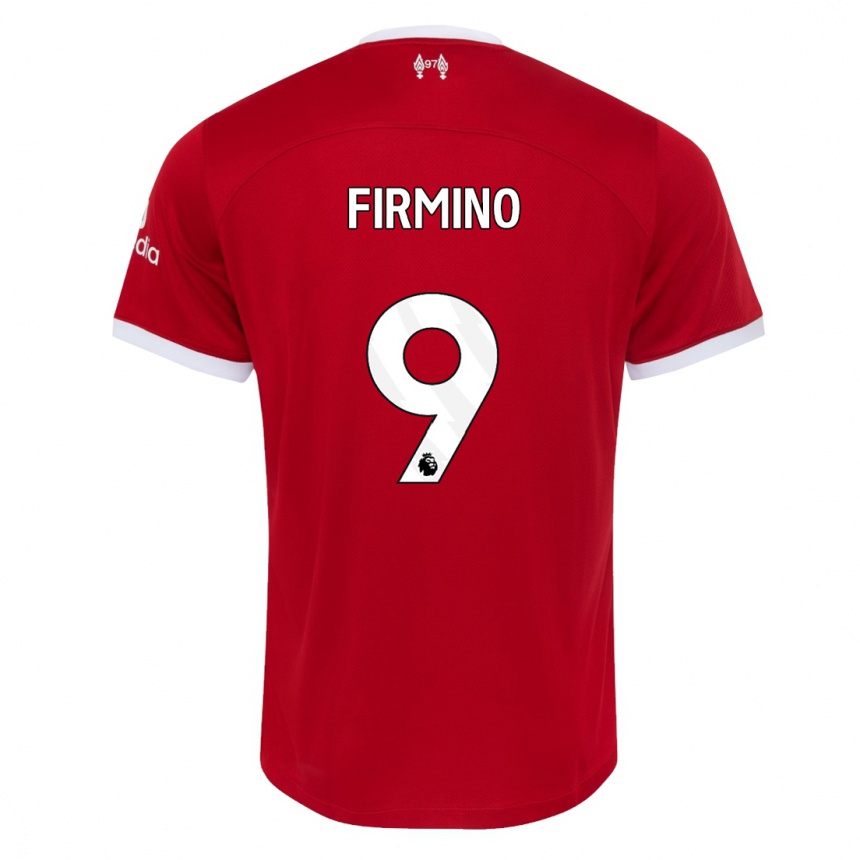 Niño Fútbol Camiseta Roberto Firmino #9 Rojo 1ª Equipación 2023/24 México