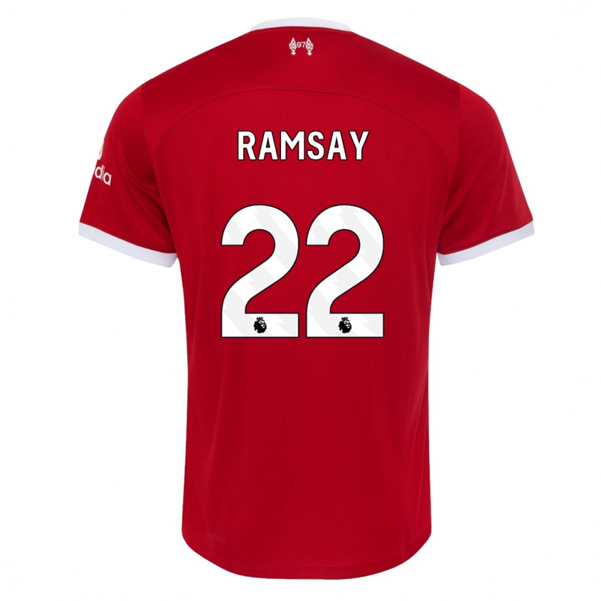 Niño Fútbol Camiseta Calvin Ramsay #22 Rojo 1ª Equipación 2023/24 México