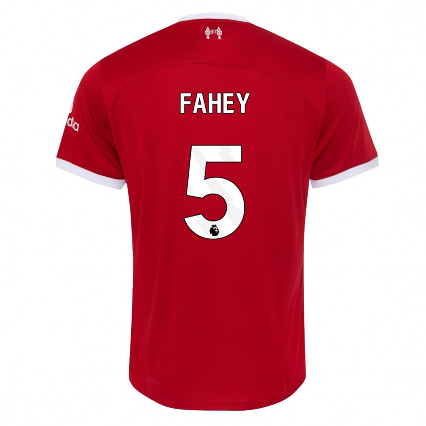 Niño Fútbol Camiseta Niamh Fahey #5 Rojo 1ª Equipación 2023/24 México