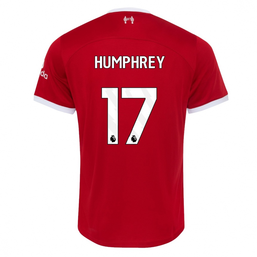 Niño Fútbol Camiseta Carla Humphrey #17 Rojo 1ª Equipación 2023/24 México