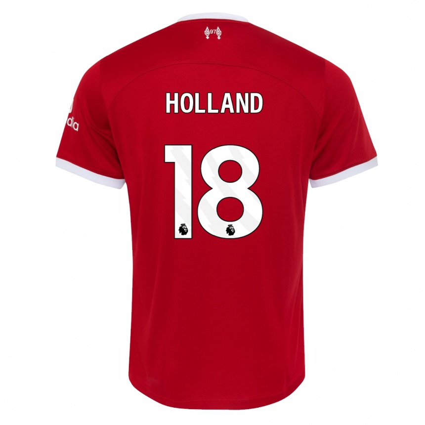 Niño Fútbol Camiseta Ceri Holland #18 Rojo 1ª Equipación 2023/24 México