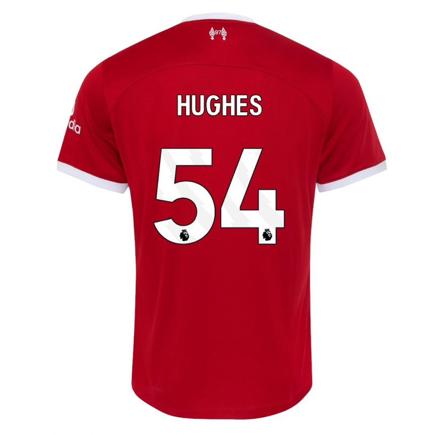 Niño Fútbol Camiseta Liam Hughes #54 Rojo 1ª Equipación 2023/24 México