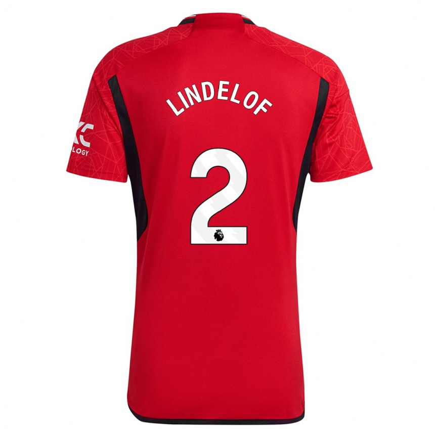 Niño Fútbol Camiseta Victor Lindelof #2 Rojo 1ª Equipación 2023/24 México