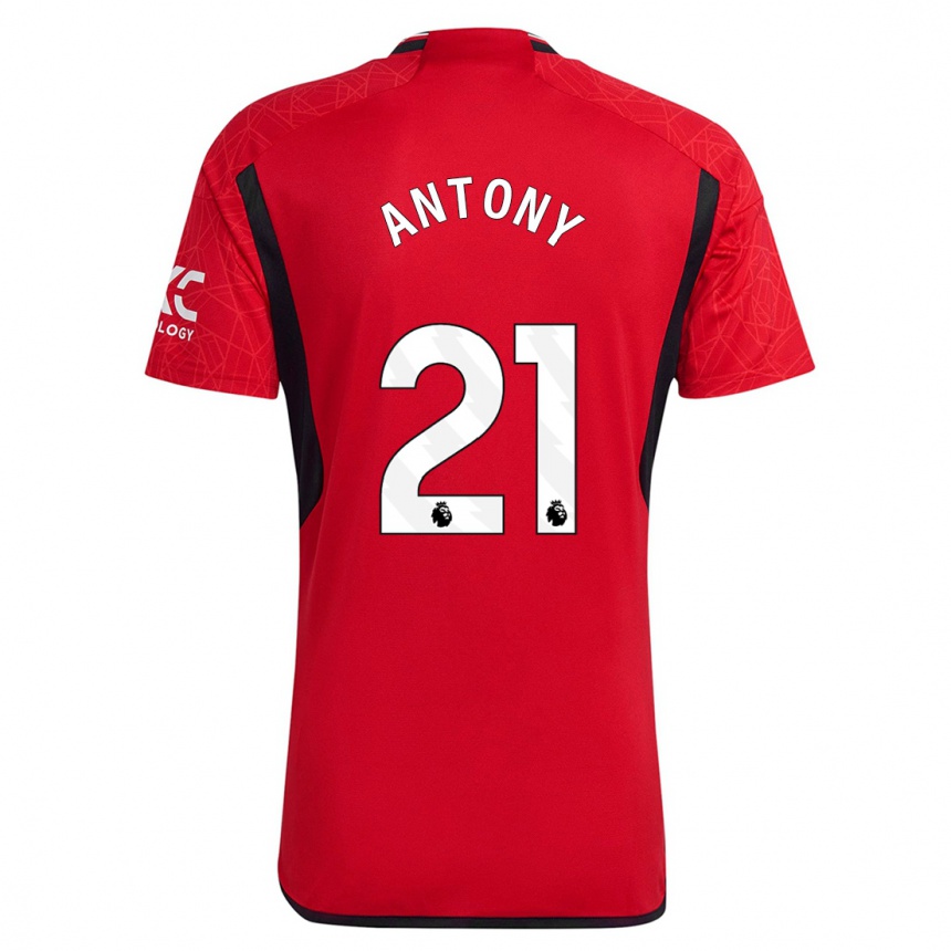 Niño Fútbol Camiseta Antony #21 Rojo 1ª Equipación 2023/24 México