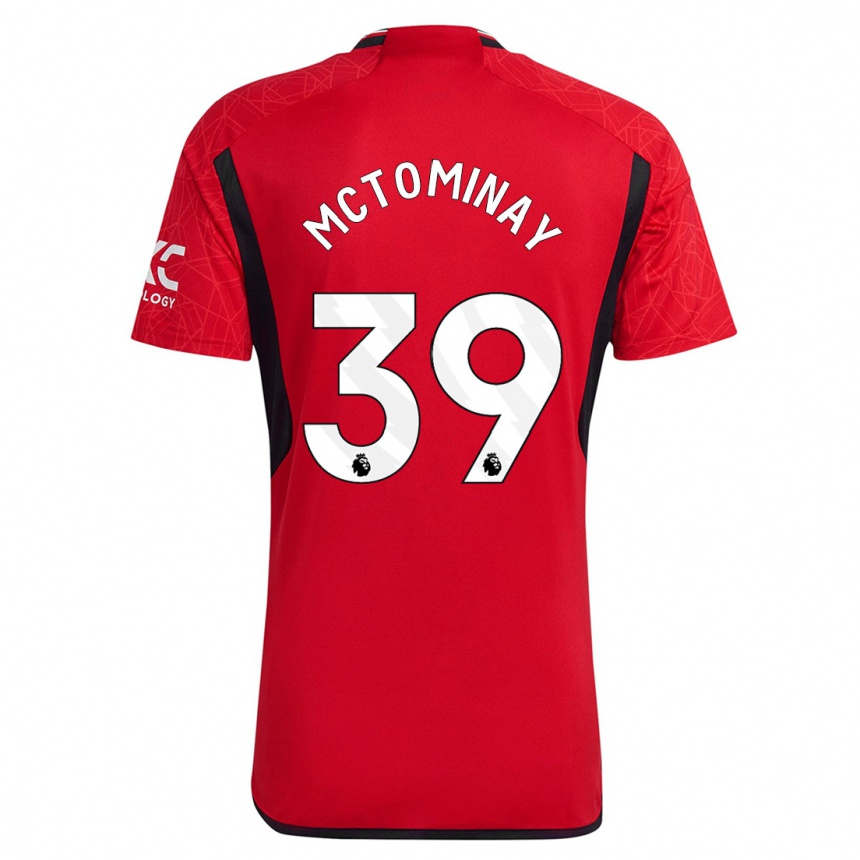 Niño Fútbol Camiseta Scott Mctominay #39 Rojo 1ª Equipación 2023/24 México