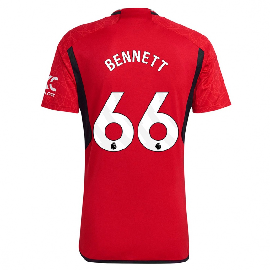 Niño Fútbol Camiseta Rhys Bennett #66 Rojo 1ª Equipación 2023/24 México