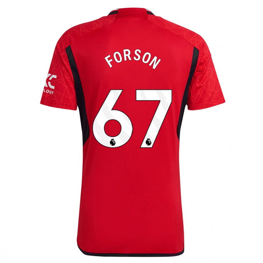 Niño Fútbol Camiseta Omari Forson #67 Rojo 1ª Equipación 2023/24 México