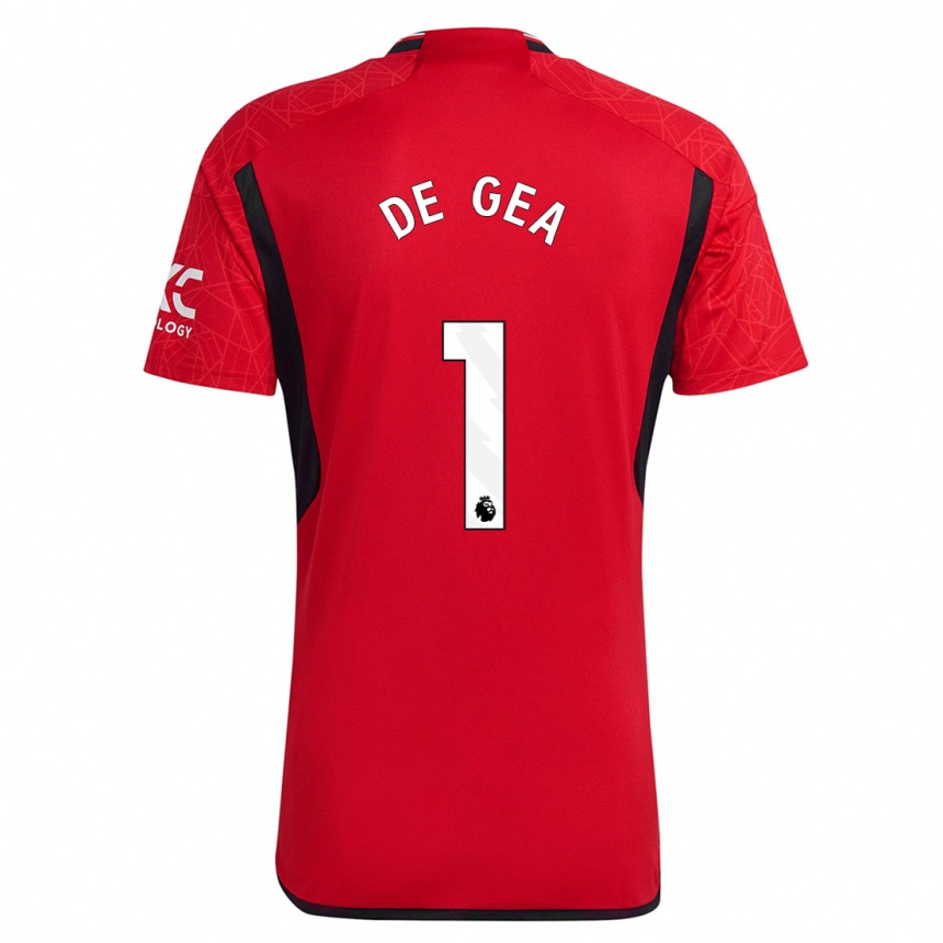 Niño Fútbol Camiseta David De Gea #1 Rojo 1ª Equipación 2023/24 México