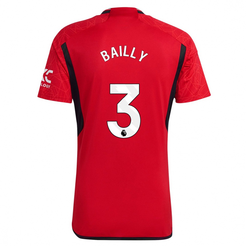 Niño Fútbol Camiseta Eric Bailly #3 Rojo 1ª Equipación 2023/24 México