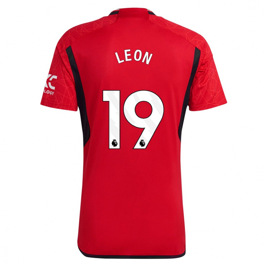 Niño Fútbol Camiseta Adriana Leon #19 Rojo 1ª Equipación 2023/24 México