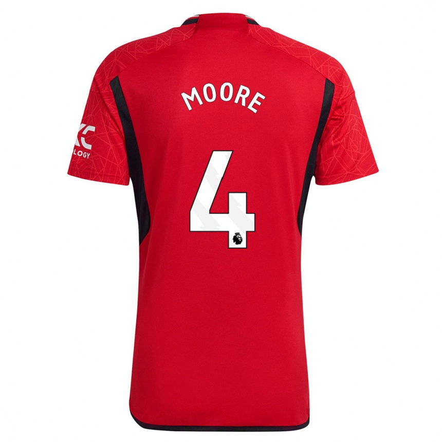 Niño Fútbol Camiseta Jade Moore #4 Rojo 1ª Equipación 2023/24 México