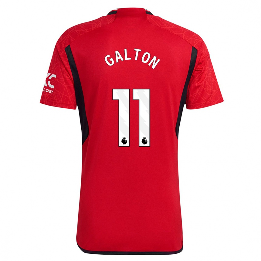 Niño Fútbol Camiseta Leah Galton #11 Rojo 1ª Equipación 2023/24 México