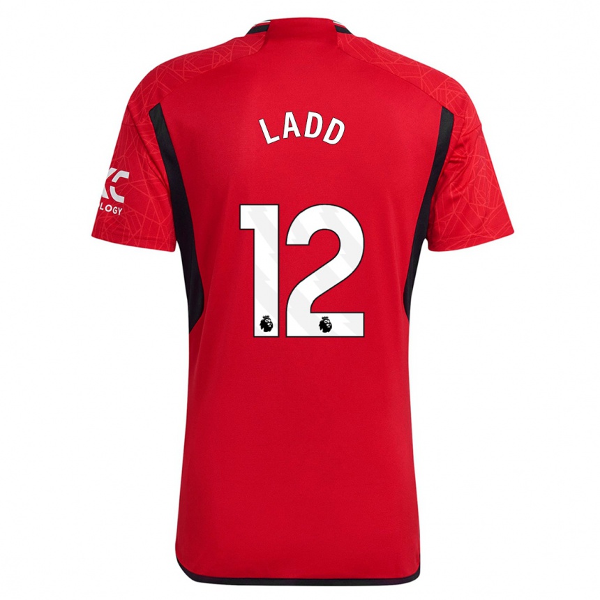 Niño Fútbol Camiseta Hayley Ladd #12 Rojo 1ª Equipación 2023/24 México