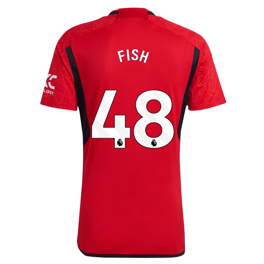 Niño Fútbol Camiseta Will Fish #48 Rojo 1ª Equipación 2023/24 México