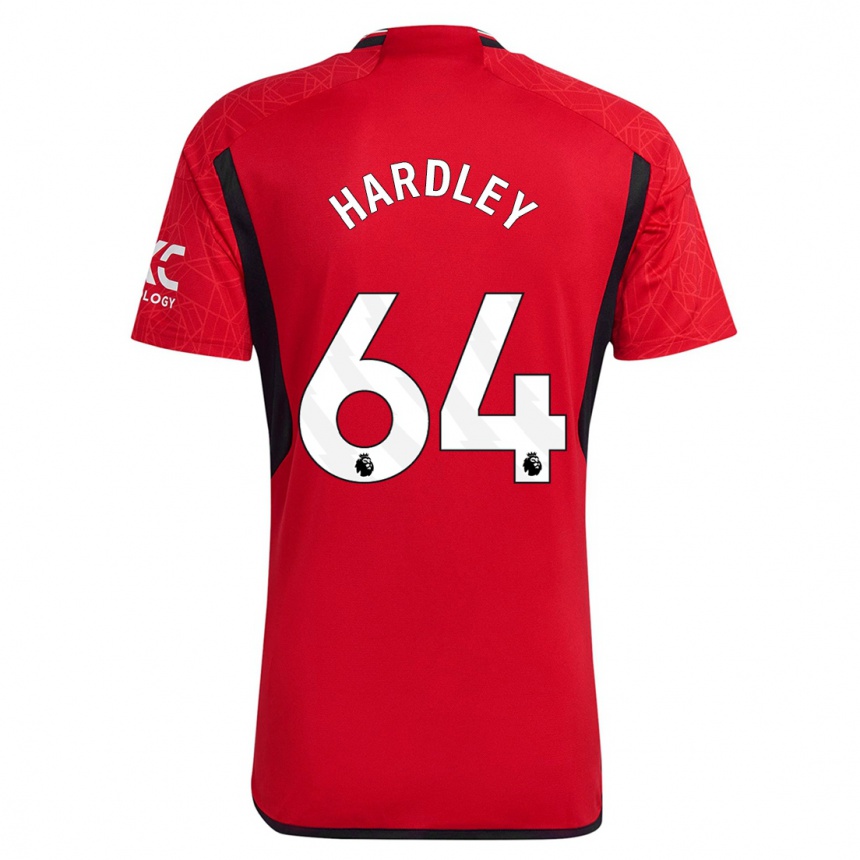 Niño Fútbol Camiseta Bjorn Hardley #64 Rojo 1ª Equipación 2023/24 México