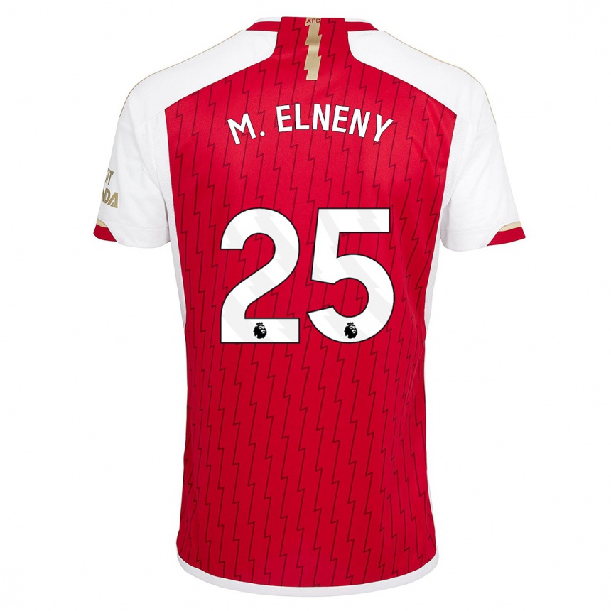 Niño Fútbol Camiseta Mohamed Elneny #25 Rojo 1ª Equipación 2023/24 México