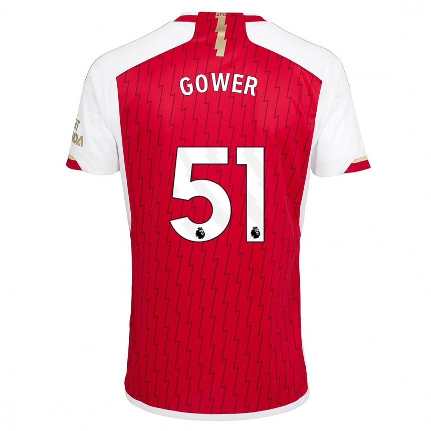 Niño Fútbol Camiseta Jimi Gower #51 Rojo 1ª Equipación 2023/24 México