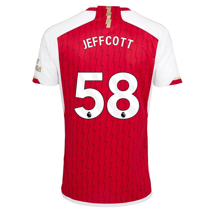 Niño Fútbol Camiseta Henry Jeffcott #58 Rojo 1ª Equipación 2023/24 México