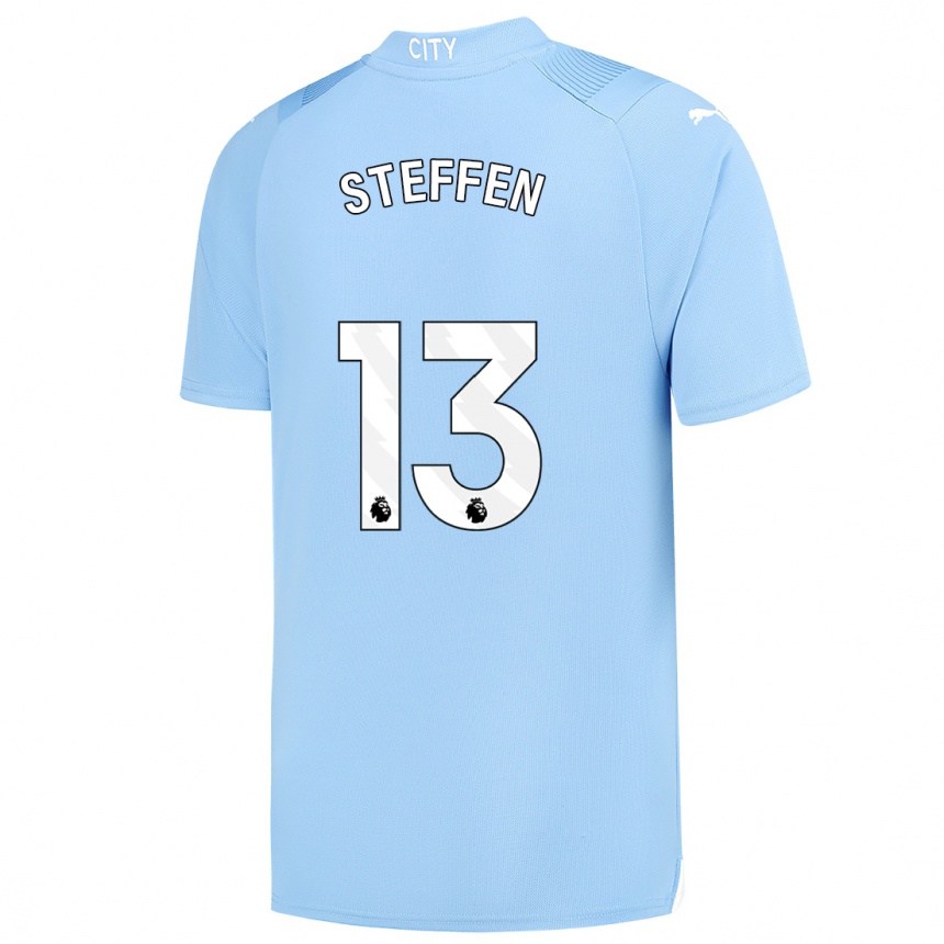 Niño Fútbol Camiseta Zack Steffen #13 Azul Claro 1ª Equipación 2023/24 México