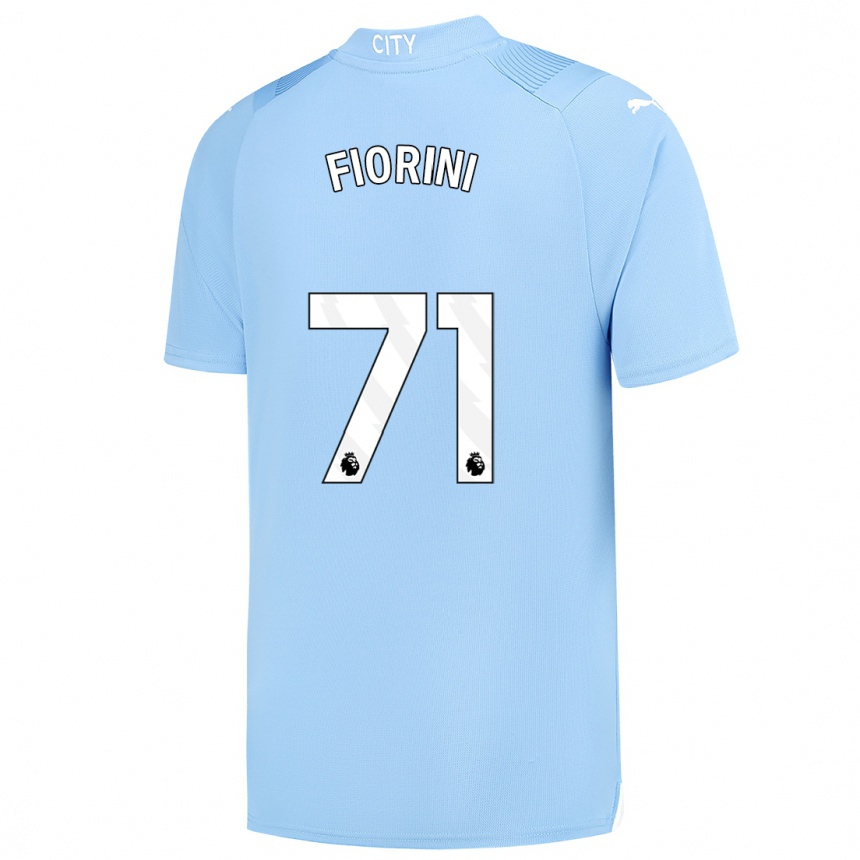 Niño Fútbol Camiseta Lewis Fiorini #71 Azul Claro 1ª Equipación 2023/24 México