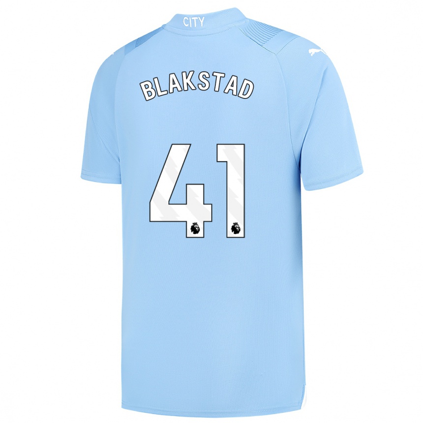 Niño Fútbol Camiseta Julie Blakstad #41 Azul Claro 1ª Equipación 2023/24 México