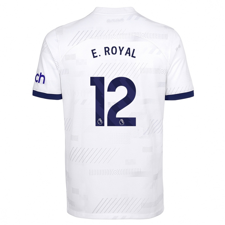 Niño Fútbol Camiseta Emerson Royal #12 Blanco 1ª Equipación 2023/24 México