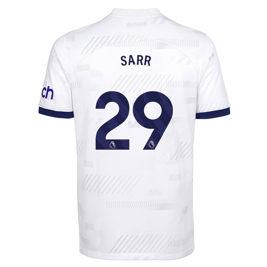 Niño Fútbol Camiseta Pape Matar Sarr #29 Blanco 1ª Equipación 2023/24 México