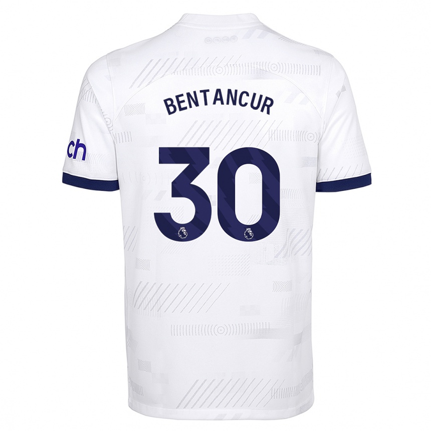 Niño Fútbol Camiseta Rodrigo Bentancur #30 Blanco 1ª Equipación 2023/24 México