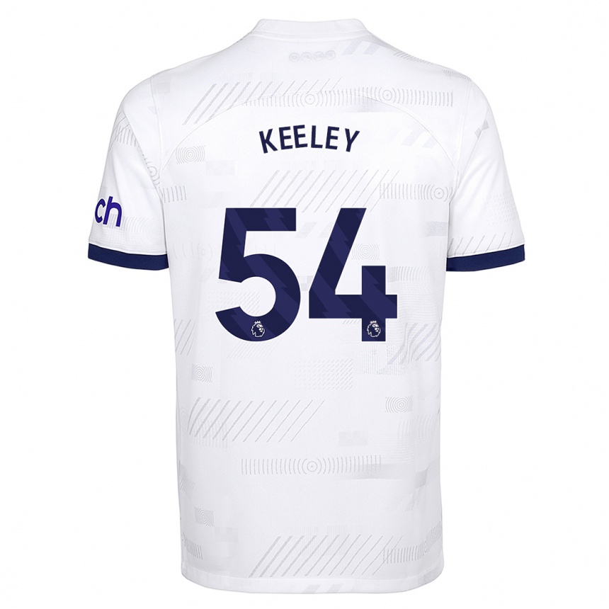 Niño Fútbol Camiseta Josh Keeley #54 Blanco 1ª Equipación 2023/24 México