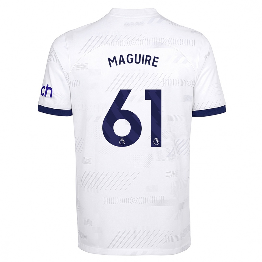 Niño Fútbol Camiseta Aaron Maguire #61 Blanco 1ª Equipación 2023/24 México