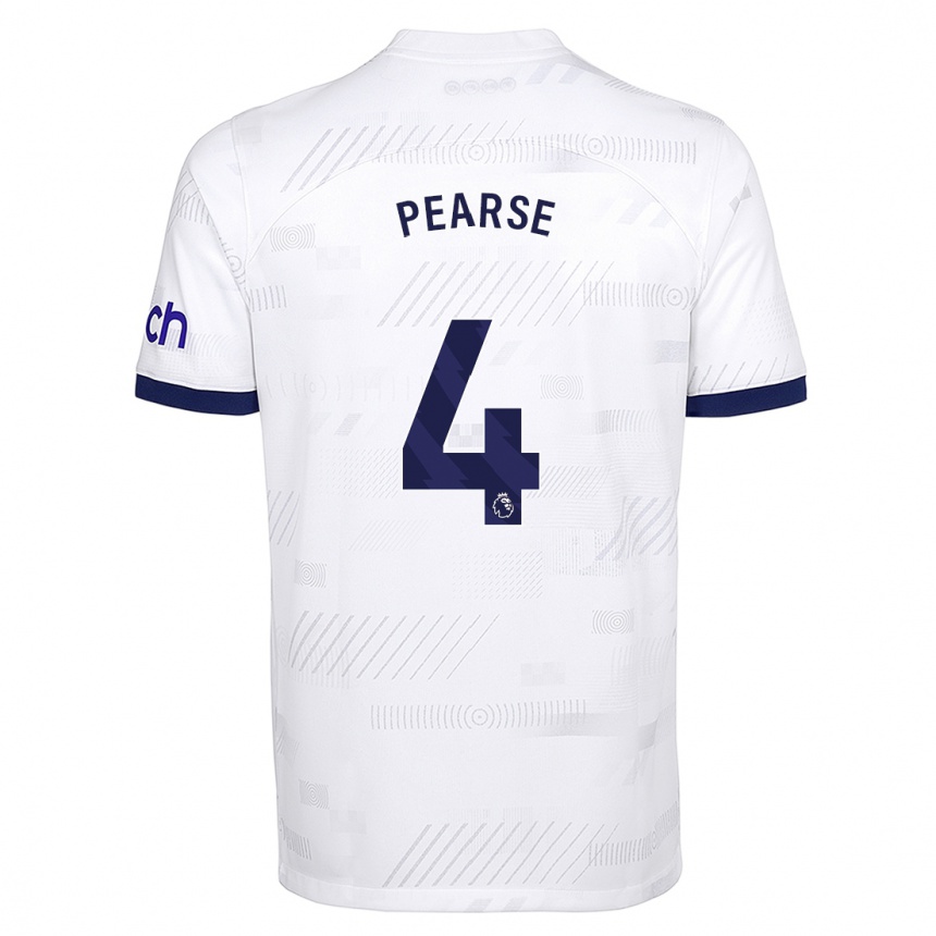 Niño Fútbol Camiseta Gracie Pearse #4 Blanco 1ª Equipación 2023/24 México