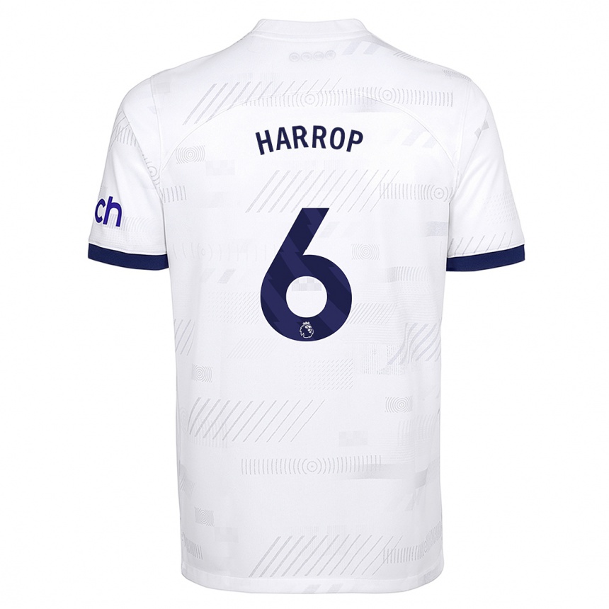 Niño Fútbol Camiseta Kerys Harrop #6 Blanco 1ª Equipación 2023/24 México