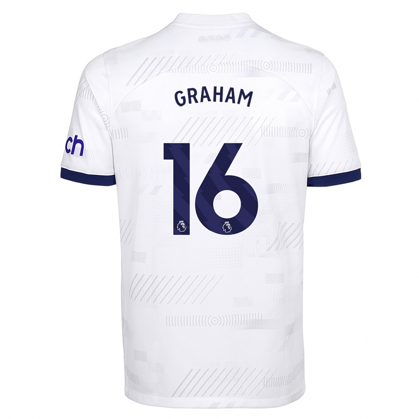 Niño Fútbol Camiseta Kit Graham #16 Blanco 1ª Equipación 2023/24 México