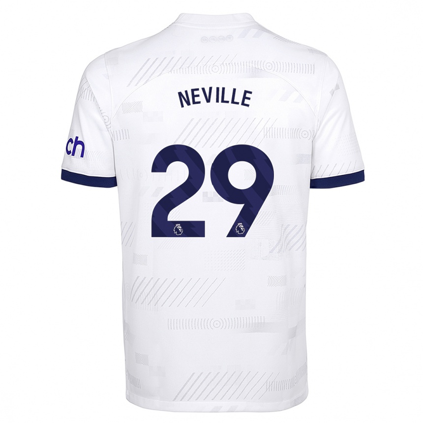 Niño Fútbol Camiseta Ashleigh Neville #29 Blanco 1ª Equipación 2023/24 México