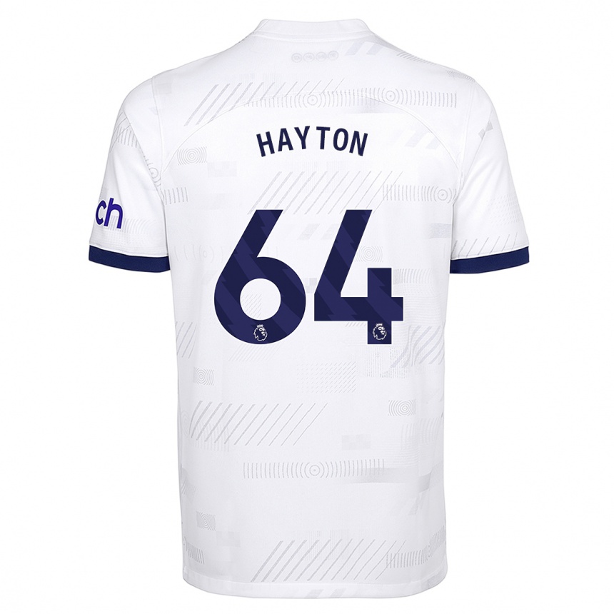Niño Fútbol Camiseta Adam Hayton #64 Blanco 1ª Equipación 2023/24 México