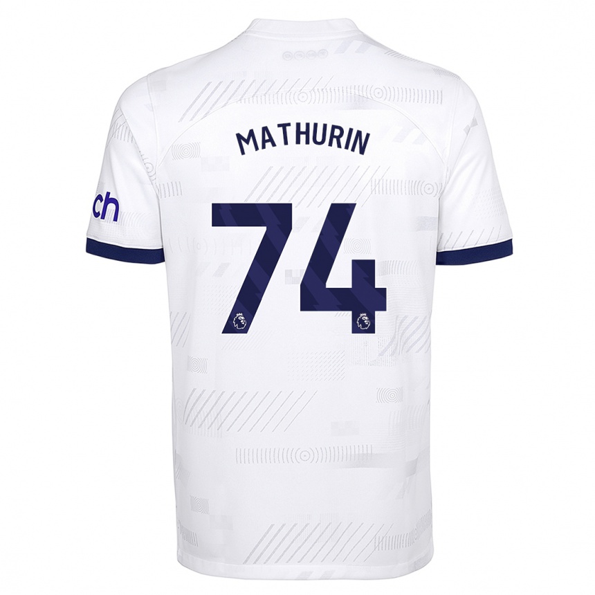 Niño Fútbol Camiseta Roshaun Mathurin #74 Blanco 1ª Equipación 2023/24 México