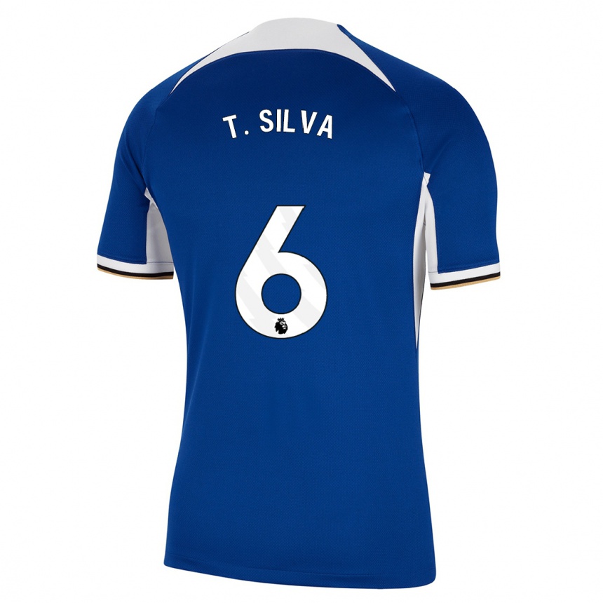 Niño Fútbol Camiseta Thiago Silva #6 Azul 1ª Equipación 2023/24 México