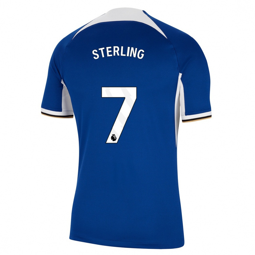 Niño Fútbol Camiseta Raheem Sterling #7 Azul 1ª Equipación 2023/24 México