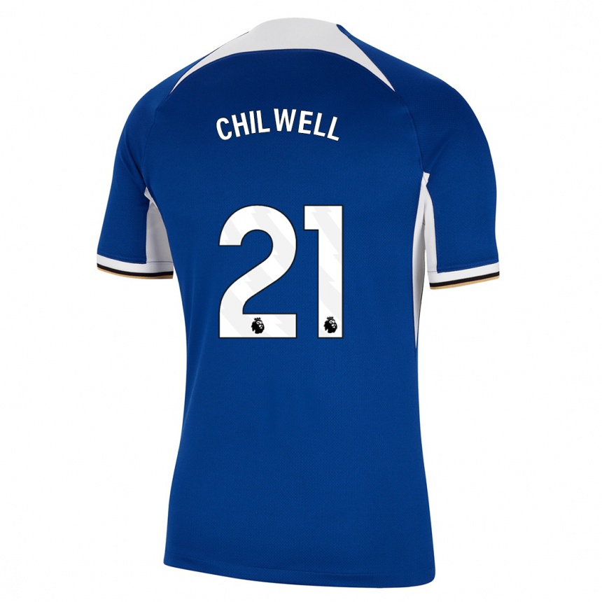 Niño Fútbol Camiseta Ben Chilwell #21 Azul 1ª Equipación 2023/24 México