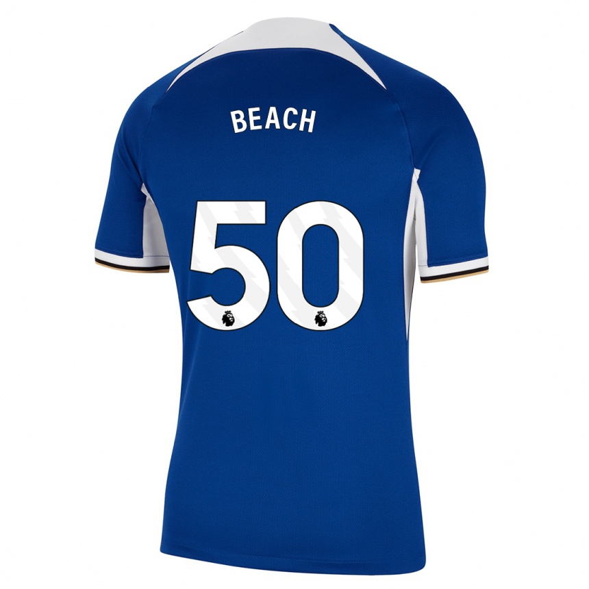 Niño Fútbol Camiseta Eddie Beach #50 Azul 1ª Equipación 2023/24 México