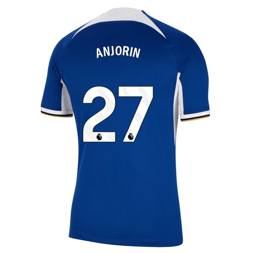 Niño Fútbol Camiseta Tino Anjorin #27 Azul 1ª Equipación 2023/24 México