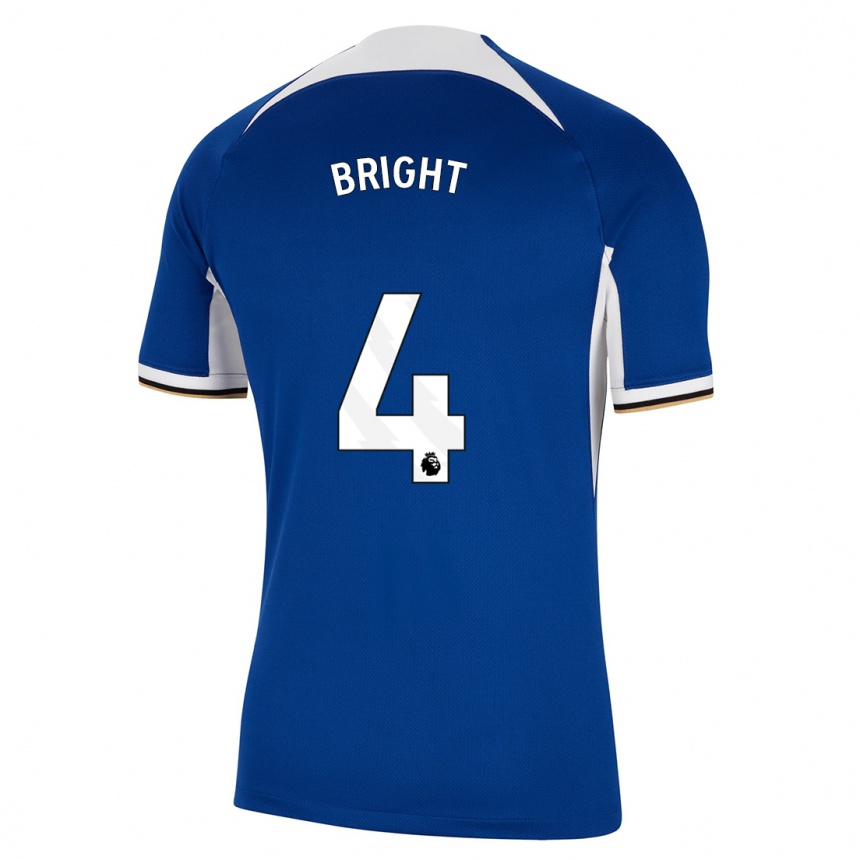 Niño Fútbol Camiseta Millie Bright #4 Azul 1ª Equipación 2023/24 México