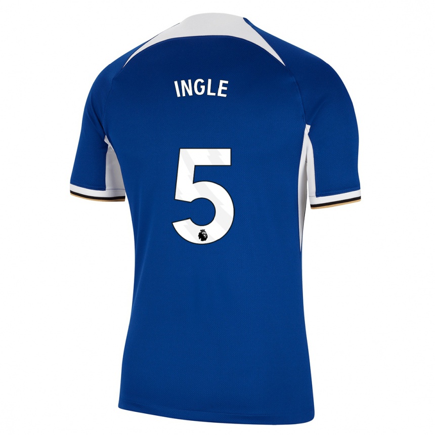 Niño Fútbol Camiseta Sophie Ingle #5 Azul 1ª Equipación 2023/24 México