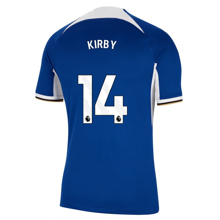 Niño Fútbol Camiseta Fran Kirby #14 Azul 1ª Equipación 2023/24 México