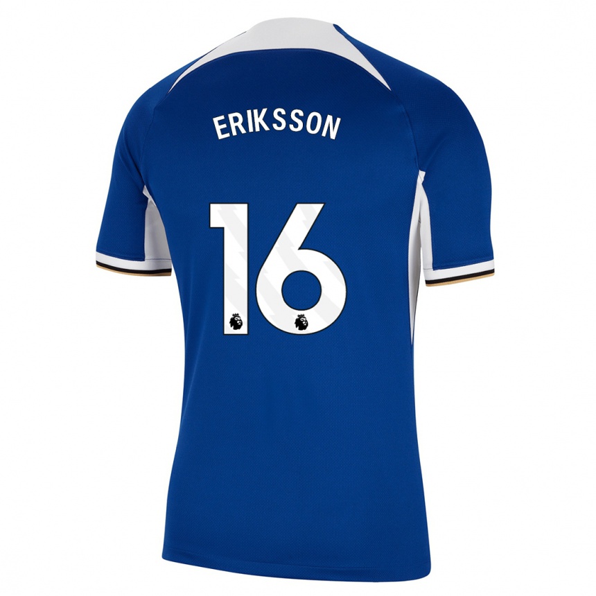 Niño Fútbol Camiseta Magdalena Eriksson #16 Azul 1ª Equipación 2023/24 México