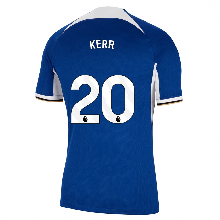 Niño Fútbol Camiseta Sam Kerr #20 Azul 1ª Equipación 2023/24 México