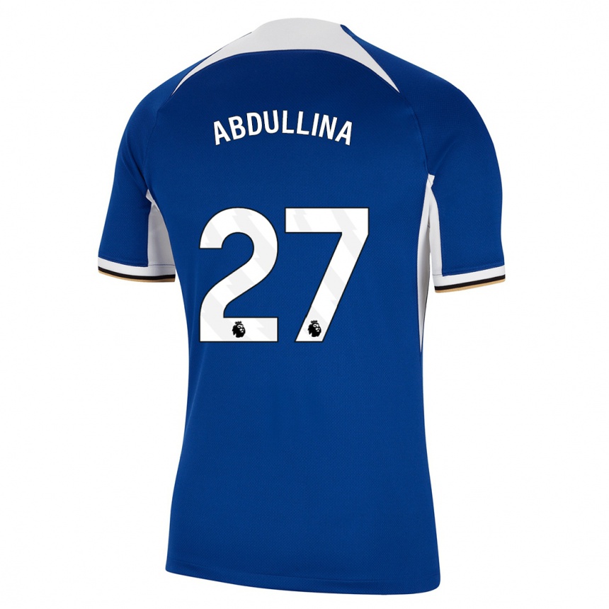 Niño Fútbol Camiseta Alsu Abdullina #27 Azul 1ª Equipación 2023/24 México