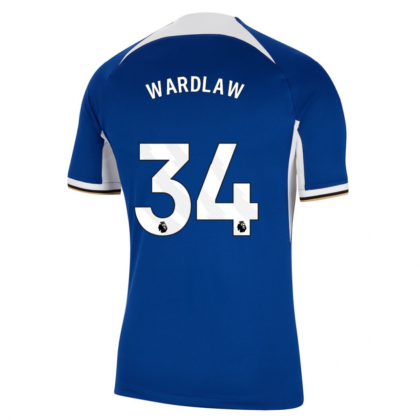 Niño Fútbol Camiseta Charlotte Wardlaw #34 Azul 1ª Equipación 2023/24 México