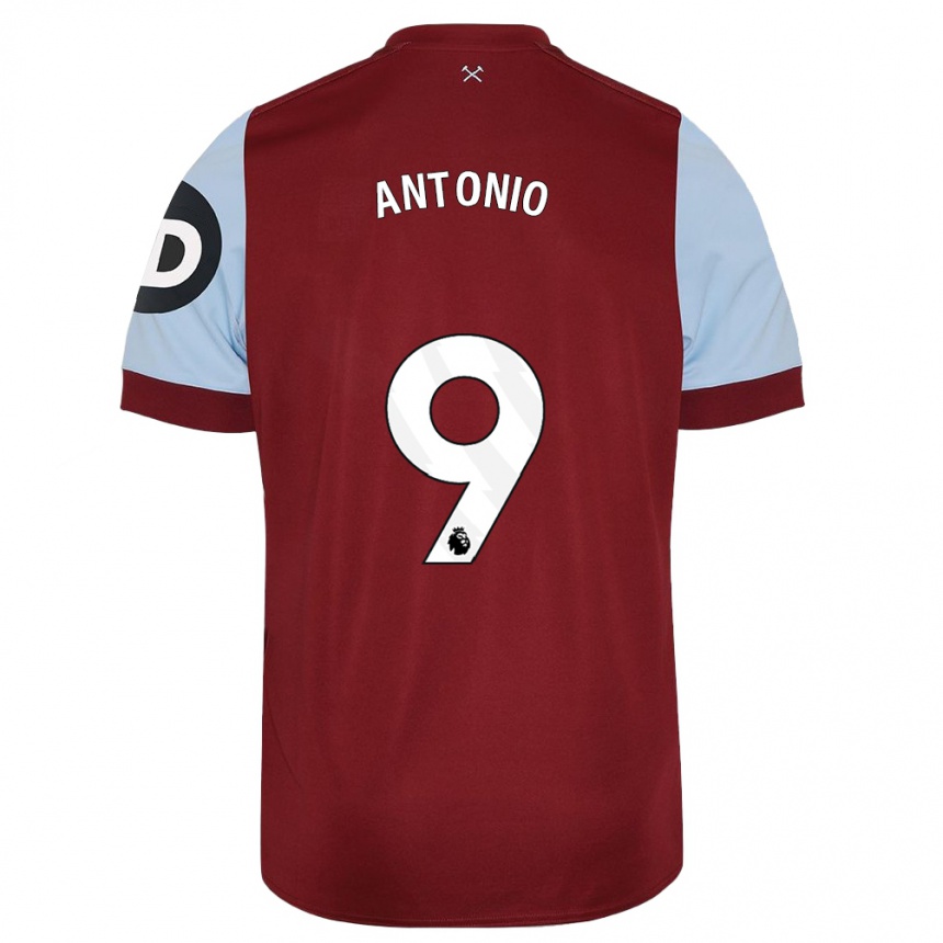 Niño Fútbol Camiseta Michail Antonio #9 Granate 1ª Equipación 2023/24 México