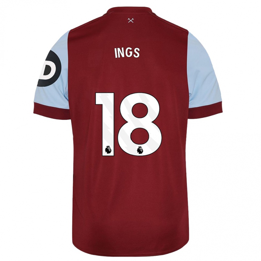 Niño Fútbol Camiseta Danny Ings #18 Granate 1ª Equipación 2023/24 México